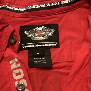 Harley-Davidson Bold Red Casual Shirt